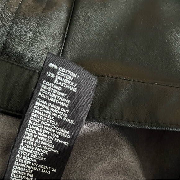 HUE Faux Leather Leggings. - Picture 8 of 8